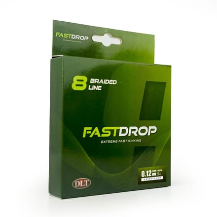 DLT FastDrop 8-Braid - Sinking - 200m - 0.12mm - Yellow - 9kg