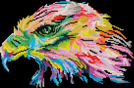 Diamond Dotz Simply Dotz Diamond SD4.412 Eagle Eye Art Kit 42x27cm