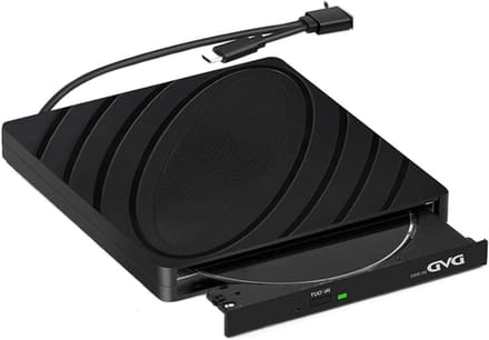 Externe DVD-RW Brander - Draagbare CD Speler - Bestanden Archiveren - USB 3.0 en Type-C - 1.8 cm dik - Zwart