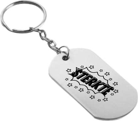 Akyol - sterkte sleutelhanger - Beterschap - familie vrienden - cadeau - 54 x 29mm