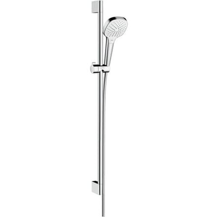 Hansgrohe Croma Select E glijstangset - 90cm - vario - ecosmart - wit/chroom (wit)