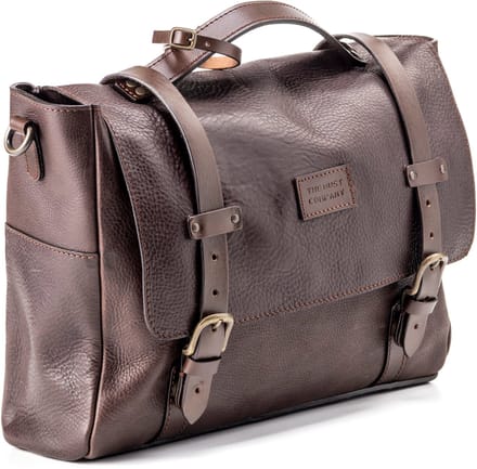 Leather Messenger Dark Brown