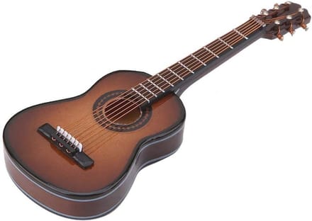 Miniatuur Houten Gitaar Model voor Decoratie