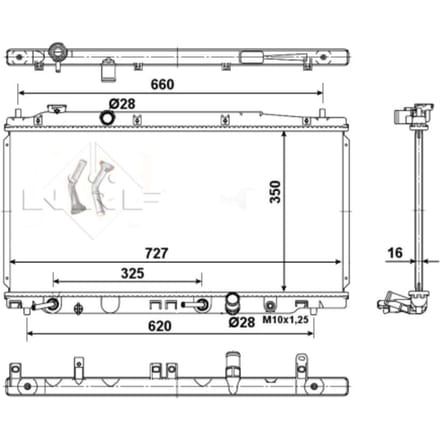 Radiator, motorkoeling NRF 54505