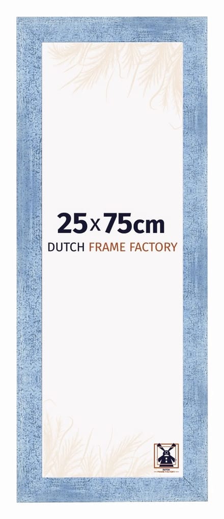 Fotolijst 25x75 cm - MDF - Helder Blauw Geveegd - Praag