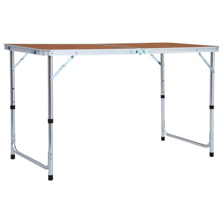 vidaXL - Campingtafel - inklapbaar - 120x60 - cm - aluminium