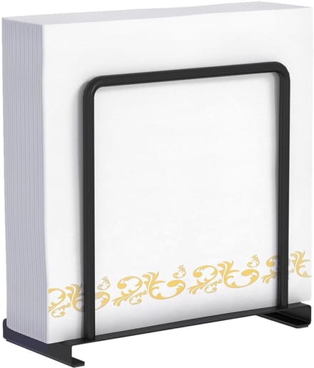 Metalen Servethouder - Zwart - Keukenaccessoire - Decoratie