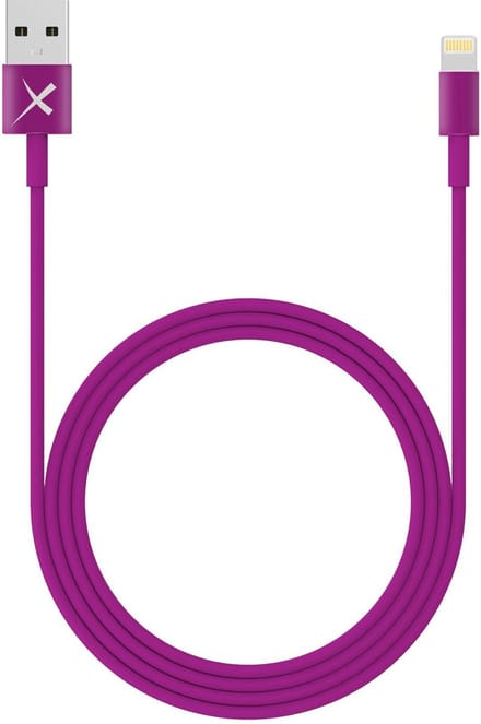 XLayer - Lightning USB kabel - Lightning Oplader Kabel Geschikt voor Apple iPhone & Apple iPad – 1 Meter - Paars