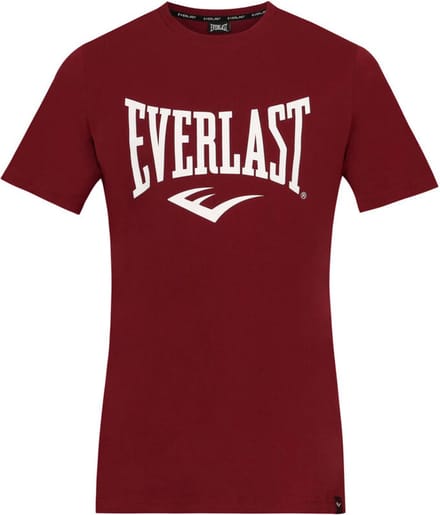 Everlast Russel - T-Shirt - Katoen - Wijnrood (Beschikbaar in verschillende maten)