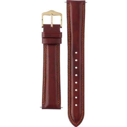 Hirsh Horlogeband Ascot Goudbruin - Leer - 18mm