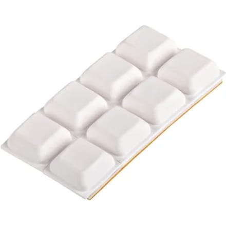 Fix-o-moll Antislip Meubelpad Stootbuffer - Zelfklevend - Rubber - 18x18mm - Vierkant - 8 Stuks