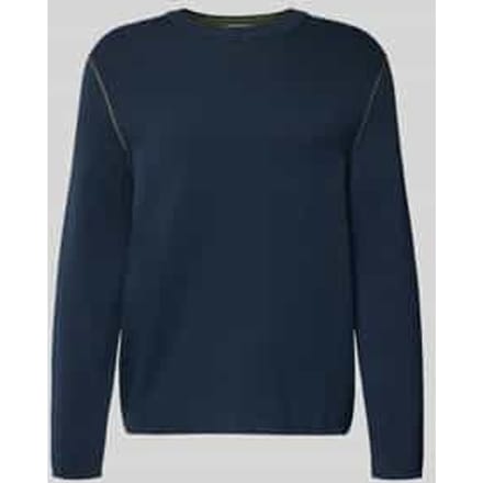 Regular fit gebreide pullover van katoenmix