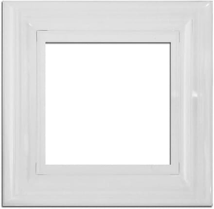Wandplaat Schild - Afdekplaat Schild - Elektronica Beschermen - Component - 2 Gang - Transparant