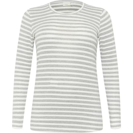 Dames-T-shirt met lange mouwen KAFFE Curve Henna