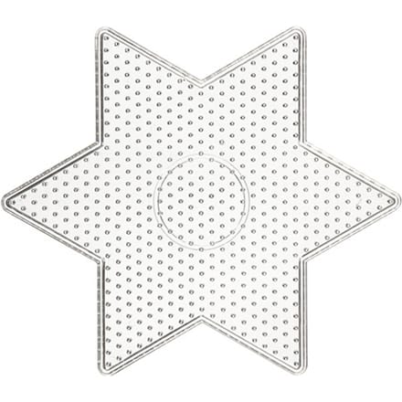 Creotime Transparante Ster Kralenplaat - 15x15cm