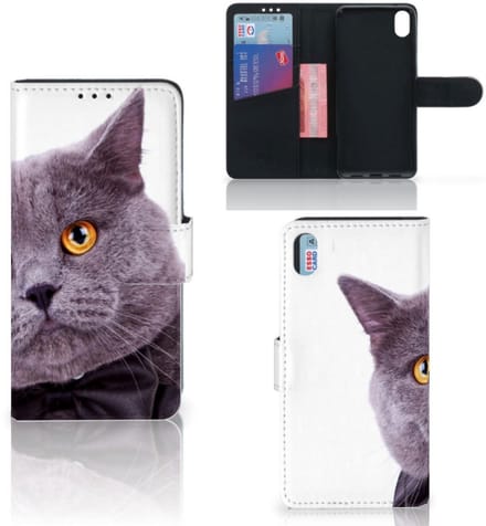 Xiaomi Redmi 7A Telefoonhoesje met Pasjes Kat