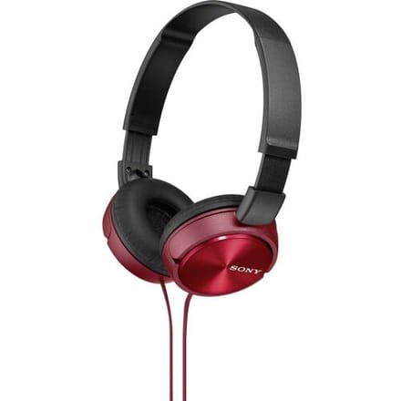Sony MDR-ZX310 On Ear koptelefoon Kabel Rood Vouwbaar