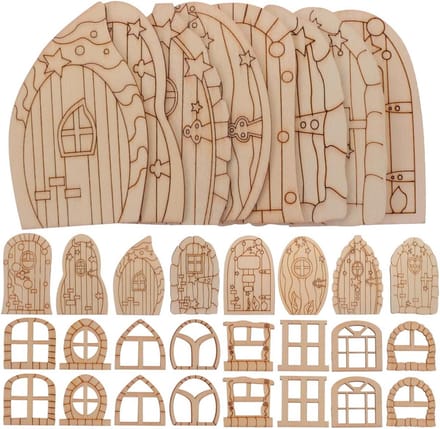 Inovra Plus - 64 stuks doe-het-zelf miniatuur feeëndeur en raam kit