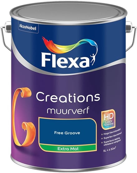 Flexa - Creations Muurverf Extra Mat - Free Groove - Mengverf - 5 L