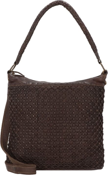 Greenland Nature Femi & Nine Leren Schoudertas 39 cm - Dames - grey