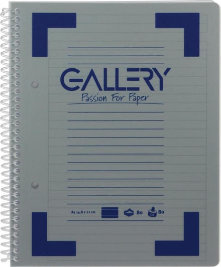 Gallery Traditional spiraalschrift formaat A5 gelijnd 160 bladzijden