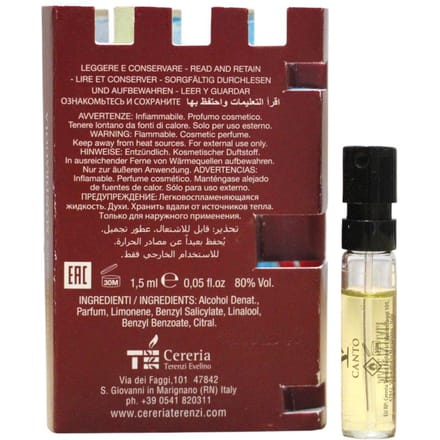 V Canto, Mandragola, Extrait De Parfum, Unisexe, 1,5 ml *Fiole