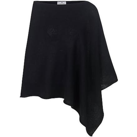 Poncho 100%  kasjmier Van Peter Hahn zwart