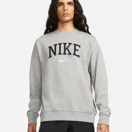 Nike Retro Nike - Sweater - Maat XXL - Grijs - Sportswear - Lifestyle - Heren Sweater voor Mannen