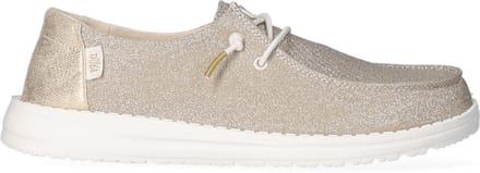 HEYDUDE - Wendy Metallic Sparkle Dames Instappers Gold - Maat 38