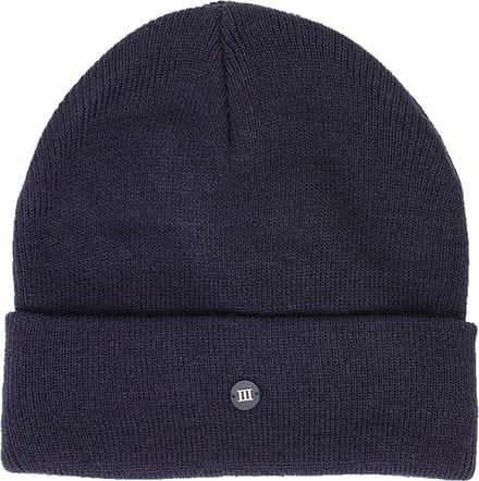 TRESANTI | SVEN | Fijngebreide muts met rubberen logo III | Navy