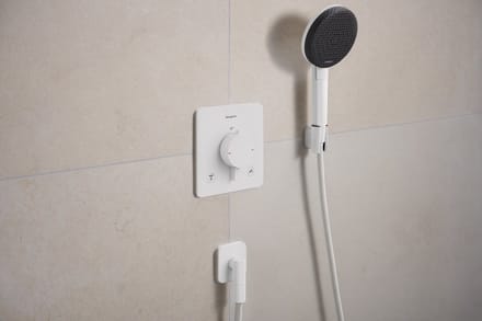 Hansgrohe FixFit Fine wandaansluitbocht - zonder terugslagklep - mat wit