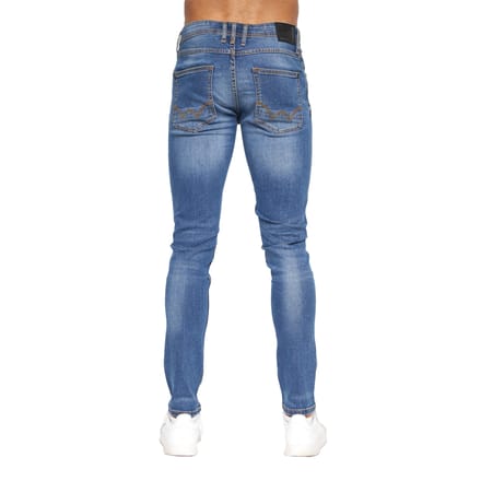 Duck and Cover Heren Maylead Slim Jeans (Stone Wash)