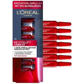 specifieke verzorging L'oréal Peeling Effect Ampullen 7-Daagse Kuur Revitalift Laser X3