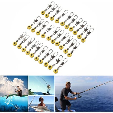 Bouchons de pêche en caoutchouc Bobber Stops, flotteurs ovales noirs, bouchons de plomb 30pcs gray