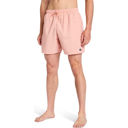 Lacoste Diamond Weave Korte Broeken Heren - Roze - Maat M - Poly Woven