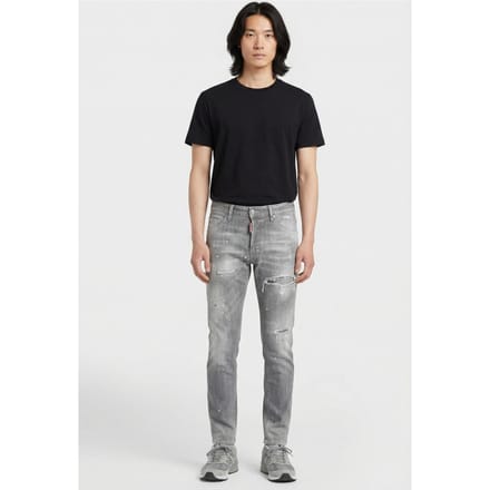 Dsquared2 Jeans 5 Pockets Grey Größe: W44 | Slim Jeans Outlet | Herren | Grau