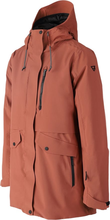 Brunotti Bombini-Heat Dames Ski Jas - Bruin - S