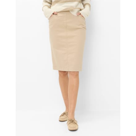 Raphaela by Brax Dames Rok  Style PAMINA SKIRT SAND, lichtbruin, maat 48
