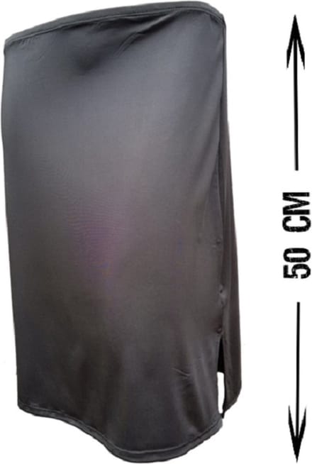 J&C dames onderrok 50 cm 5568 - maat S - zwart