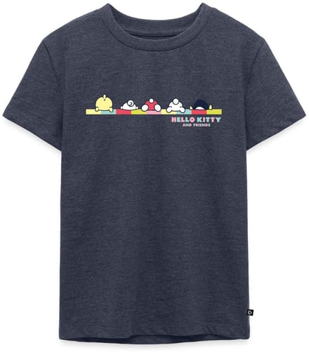 Hello Kitty En Vrienden Achterste Premium T Shirt Kinderen