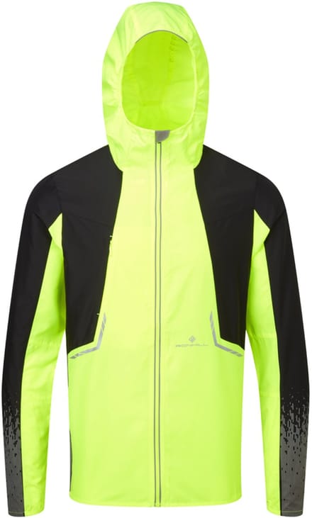 Ronhill | Men's Tech Reflect Jacket | Reflectieve Hardloop Jas | FlYellow/Blck/Reflect | M