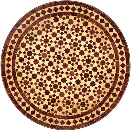 Mozaïek tafel uit Marokko - Rond -M60-26