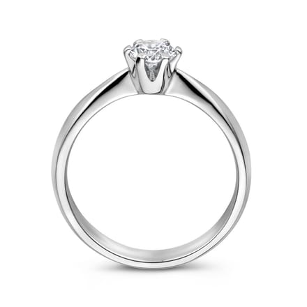 Gerhodineerd Zilver Ring Met Zirkonia 1336759