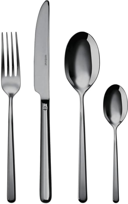 Sambonet Bestekset Linear - Zwart - 24 delig / 6 personen