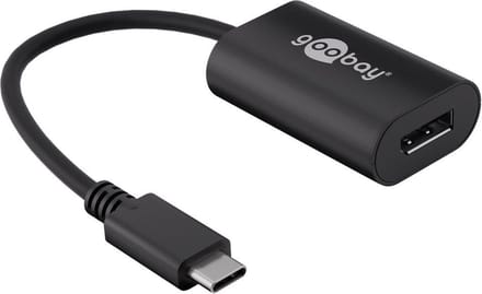 Goobay USB-C - DisplayPort 4K 60Hz adapter | zwart | 0,20 meter