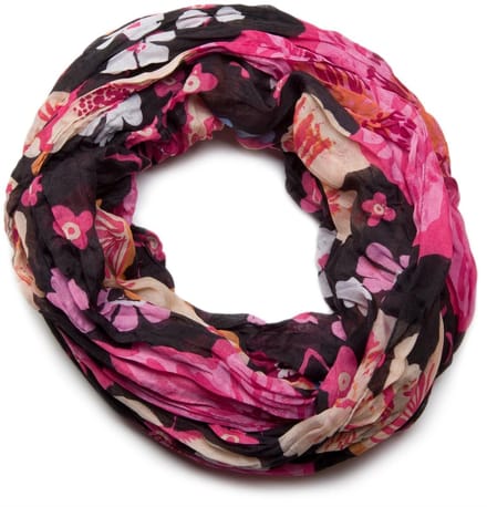 styleBREAKER Bloemen Allover Print Loop Sjaal 01014027