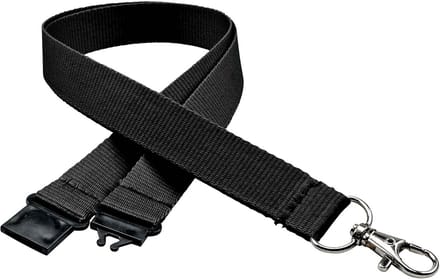 30 stuks Sleutelhangers met Karabijnhaak - Zwart - 20mm - Kwaliteit Lanyard Set