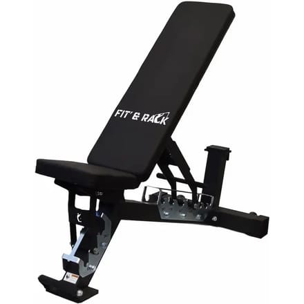 Kantelbare gewichtsbank Fit & Rack