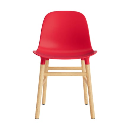 Normann Copenhagen Form stoel met houten frame - NormannCopenhagenFormBrightRed - eiken