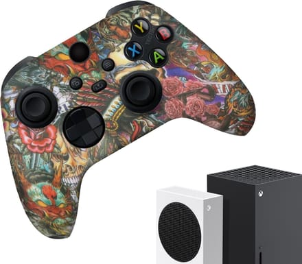 Gadgetpoint - Hoesjes & Skins voor Xbox Series X & S - Performance Gaming Case - Soft Grip Covers - Anti-Slip Controller Accessoires - Rozen - Roses
